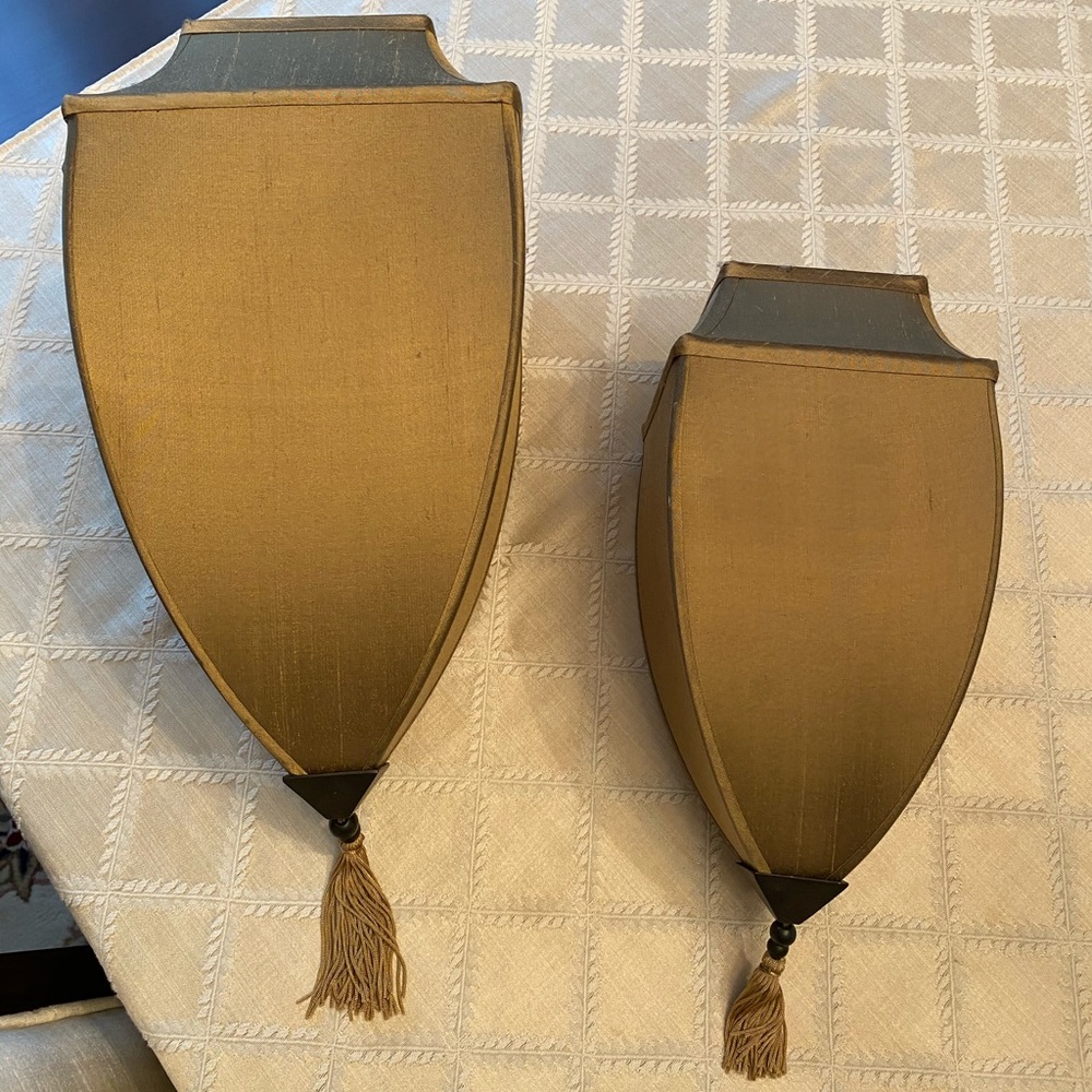 Lamp shades silk